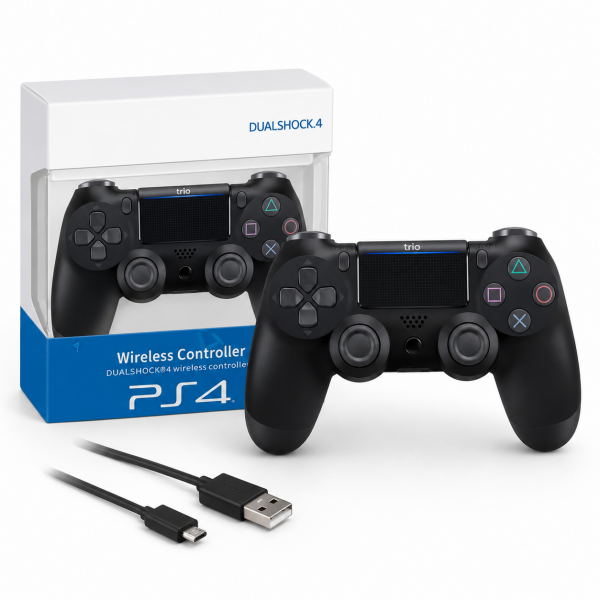 Trio TR901S Siyah Kablosuz Titreşimli PS4 Oyun Kolu