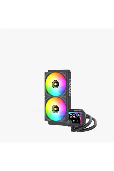 DARYUN Buzz-V2 240MM Siyah Argb Yeni Nesil ISI Göstergeli Yüksek Performanslı Sıvı Soğutması