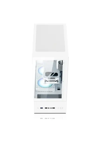 Zoko Smile Beyaz 5x12cm Argb Fanlı Temper Camlı Atx Gaming Kasa