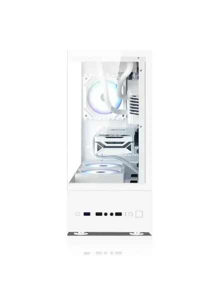Zoko Smile Beyaz 5x12cm Argb Fanlı Temper Camlı Atx Gaming Kasa
