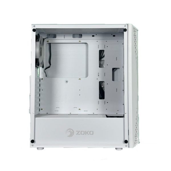 Zoko Melody 4X12 CM ARGB Fanlı Beyaz Mesh Panel ATX Gaming Bilgisayar Kasası