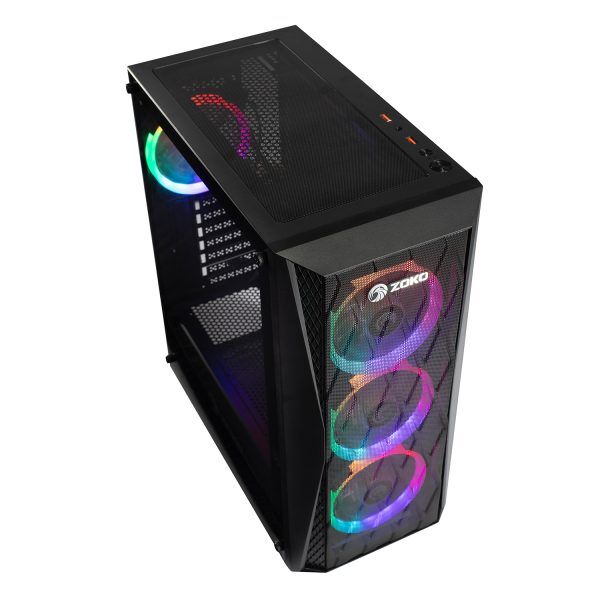 Zoko Melody 4X12 CM ARGB Fanlı Mesh Panel ATX Gaming Bilgisayar Kasası