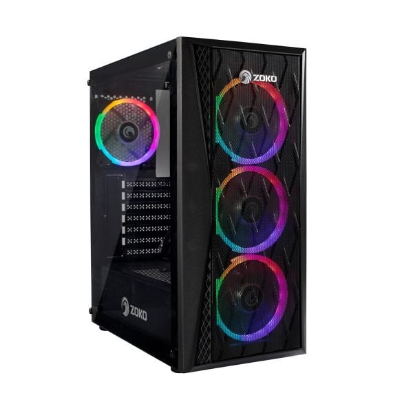 Zoko Melody 4X12 CM ARGB Fanlı Mesh Panel ATX Gaming Bilgisayar Kasası