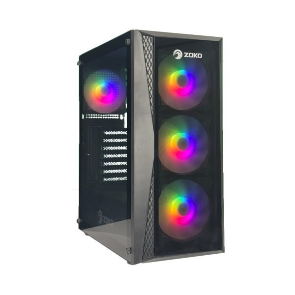 Zoko Melody-X 4X12 CM ARGB Fanlı Temper Camlı ATX Gaming Bilgisayar Kasası