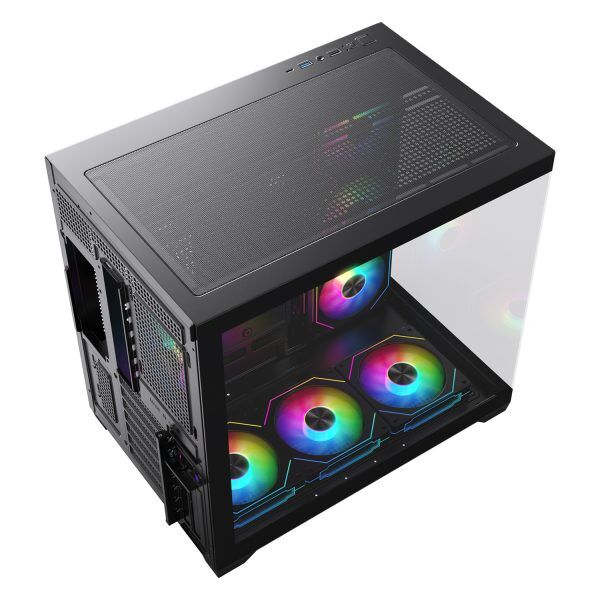 Game In Game Dream Siyah 7x12cm Argb Fanlı ATX Gaming Akvaryum Kasa