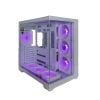 Zoko Emperor Beyaz 7x12cm ARGB Fanlı ATX Gaming Akvaryum Kasa