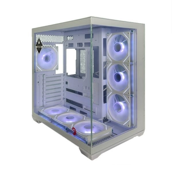 Zoko Emperor Beyaz 7x12cm ARGB Fanlı ATX Gaming Akvaryum Kasa