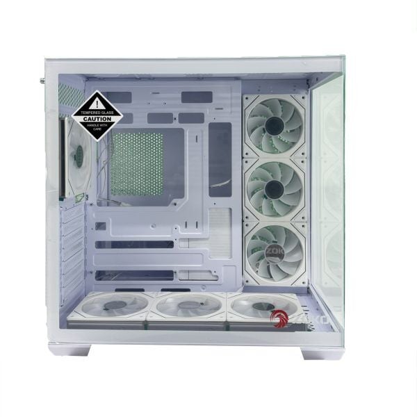 Zoko Emperor Beyaz 7x12cm ARGB Fanlı ATX Gaming Akvaryum Kasa