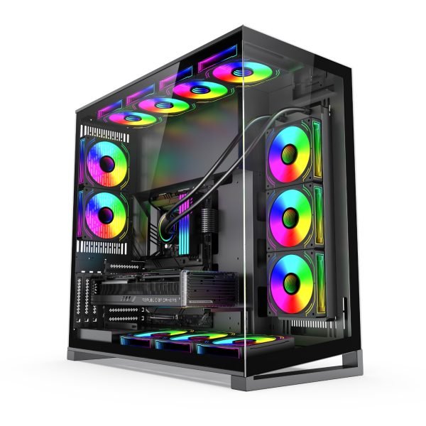 Zoko Father Siyah 9x12cm ARGB Fanlı Full Tower ATX Gaming Akvaryum Kasa