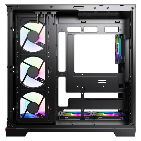 Game In Game Hexa Siyah 7x12cm Argb Fanlı ATX Gaming Akvaryum Kasa