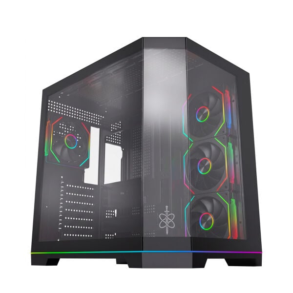 Game In Game Hexa Siyah 7x12cm Argb Fanlı ATX Gaming Akvaryum Kasa