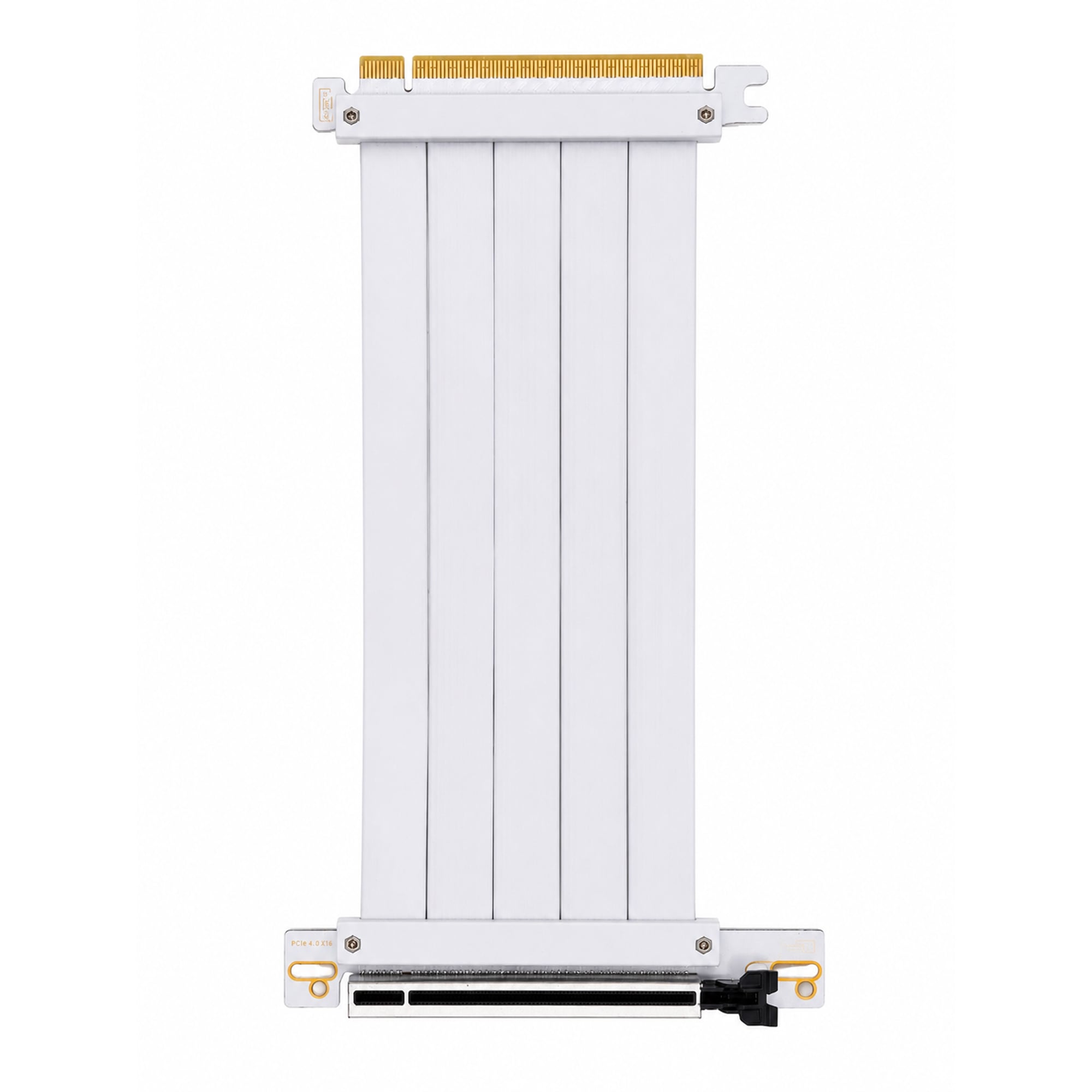 ZOKO PCI-e 4.0 Riser Ekran Kartı Dik Tutucu Kablo Beyaz 24 cm