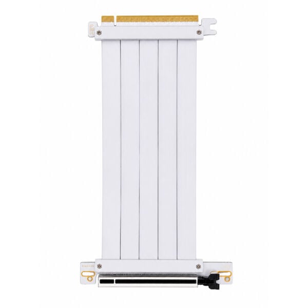 ZOKO PCI-e 4.0 Riser Ekran Kartı Dik Tutucu Kablo Beyaz 24 cm