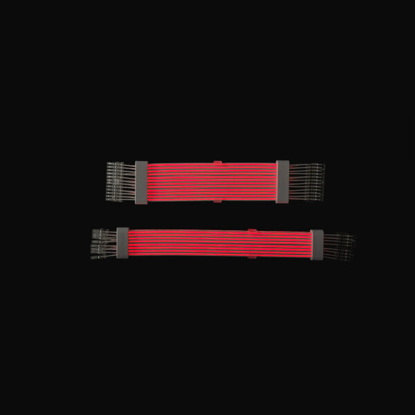 2×8 1×24 ZOKO Sleeved Kablo 3pin ARGB Çift Taraflı Gaming Işıklı Kablo